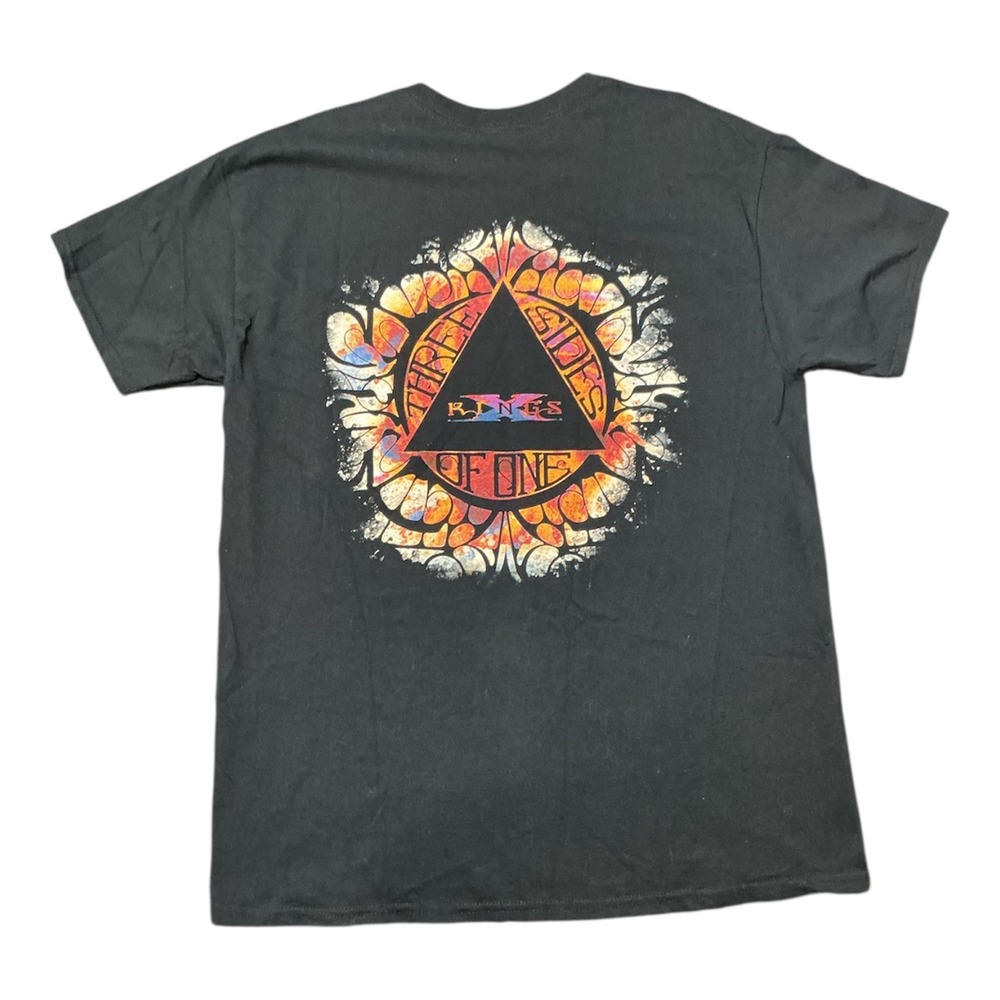Kings X Three Sides of One Band T-Shirt Mens Black Graphic Rock Tee Gildan